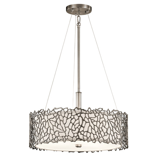 Elstead - KL/SILCORAL/P/A Silver Coral 3 Light Duo-Mount Pendant - Elstead - Sparks Warehouse