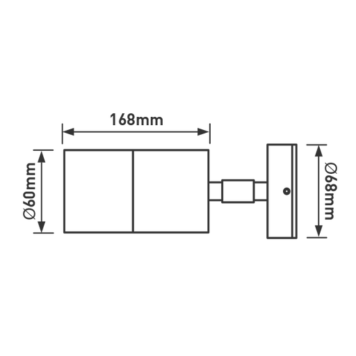 Luceco LEXD7132 IP44 Rated LED Outdoor Single Stainless Steel Wall Light Outdoor Wall Light Luceco - Sparks Warehouse