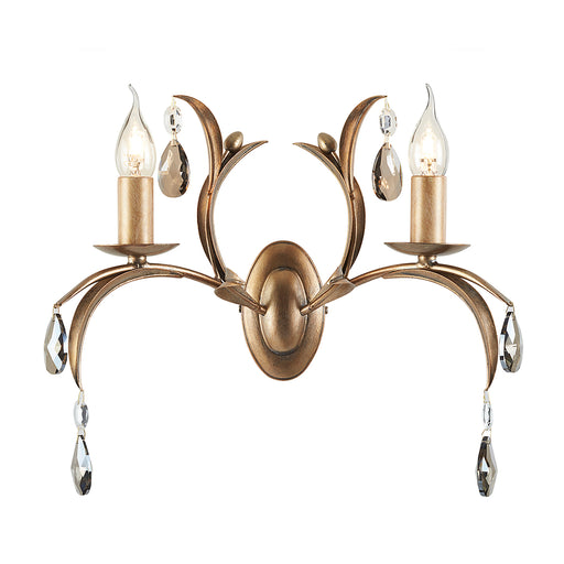 Elstead - LL2 ANT BRZ Lily 2 Light Wall Light - Elstead - Sparks Warehouse