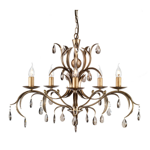 Elstead - LL5 ANT BRZ Lily 5 Light Chandelier - Elstead - Sparks Warehouse