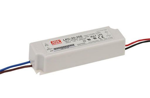 LPC-20-350 - Mean Well LED Driver LPC-20-350  17W 350mA LED Driver Meanwell - Easy Control Gear