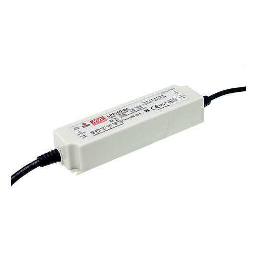 LPF-60-24 - Mean Well LED Driver LPF-60-24 60W 24V LED Driver Meanwell - Easy Control Gear