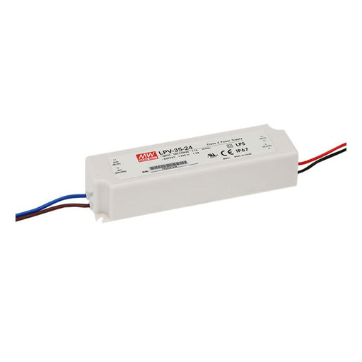 LPV-35-24 - Mean Well LED Driver  LPV-35-24  35W 24V LED Driver Meanwell - Easy Control Gear
