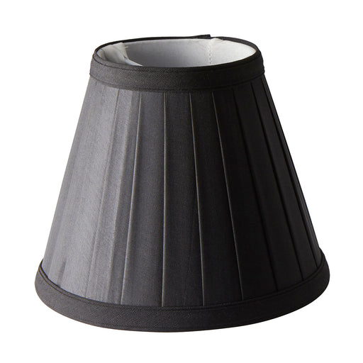 Elstead - LS162 BLK Clip Shades Pleated Black Candle Shade - Elstead - Sparks Warehouse