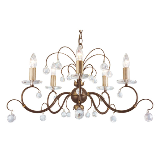 Elstead - LUN5 BRONZE Lunetta 5 Light Chandelier - Elstead - Sparks Warehouse