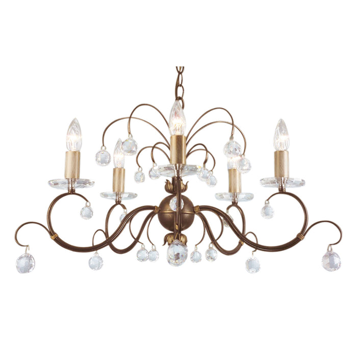 Elstead - LUN5 BRONZE Lunetta 5 Light Chandelier - Elstead - Sparks Warehouse