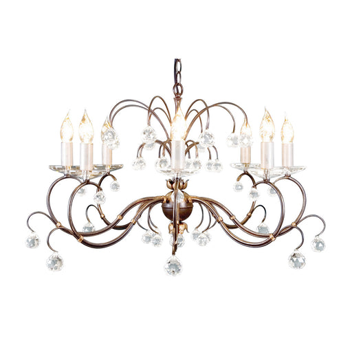 Elstead - LUN8 BRONZE Lunetta 8 Light Chandelier - Elstead - Sparks Warehouse