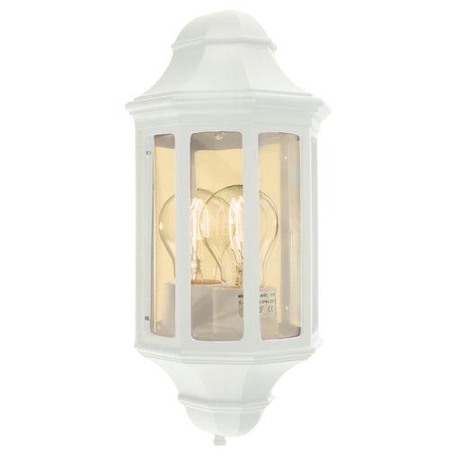Elstead - M8/2 MINI WHITE M8/2 1 Light Mini Wall Lantern - White - Elstead - Sparks Warehouse