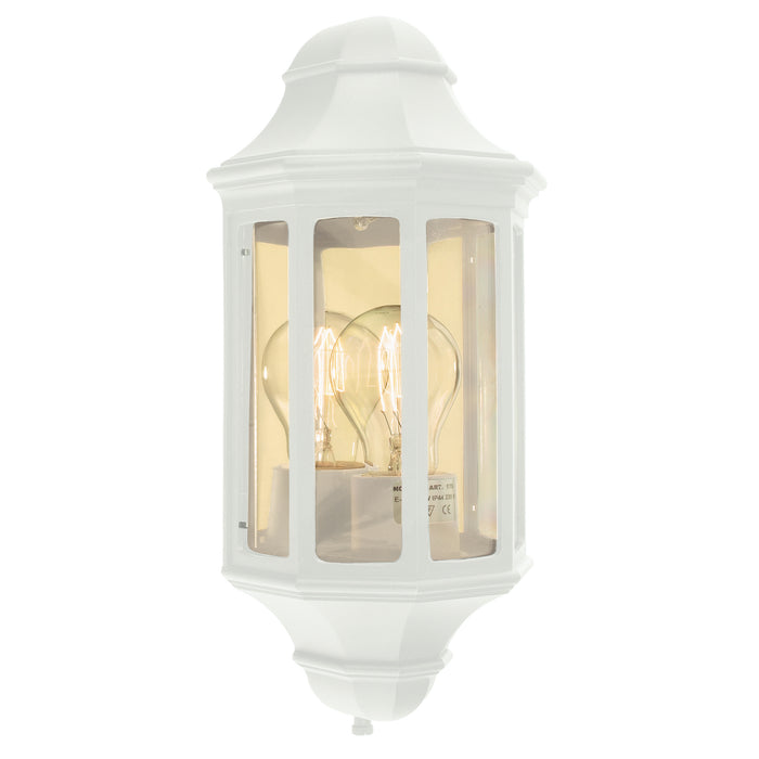 Elstead - M8/2 MINI WHITE M8/2 1 Light Mini Wall Lantern - White - Elstead - Sparks Warehouse
