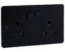 2G Matt Black Socket - Black Screws Caradok - Sparks Warehouse