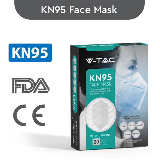 KN95 Respirator Face Mask - 20 per Box Safety Products Sparks Warehouse - Sparks Warehouse