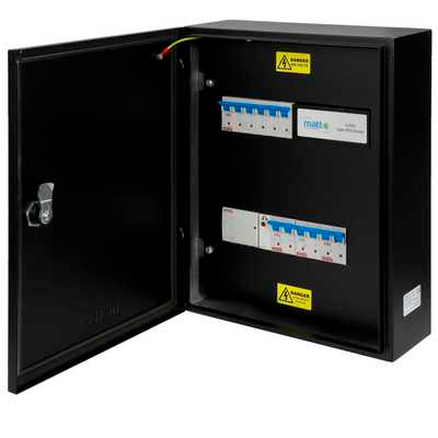 Matt:e 3 Phase EV Connection Unit with 3 x 32A Double Pole Type C MCBs EV Charging Unit Matt:e - Sparks Warehouse