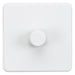 Knightsbridge SF2181MW Screwless 1G 2 Way Dimmer Switch - Matt White Knightsbridge Screwless Flat Plate Matt White Knightsbridge - Sparks Warehouse