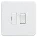 Knightsbridge SF6300MW Screwless 13A Switched Fused Spur Unit - Matt White Knightsbridge Screwless Flat Plate Matt White Knightsbridge - Sparks Warehouse