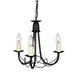Elstead - MN3 BLACK Minster 3 Light Chandelier - Black - Elstead - Sparks Warehouse