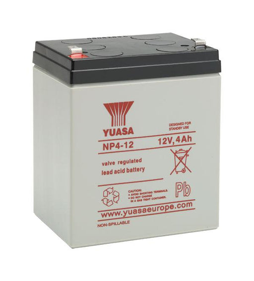 YUASA NP4-12 - BATTERY, LEAD-ACID 12V 4AH Batteries YUASA - Sparks Warehouse