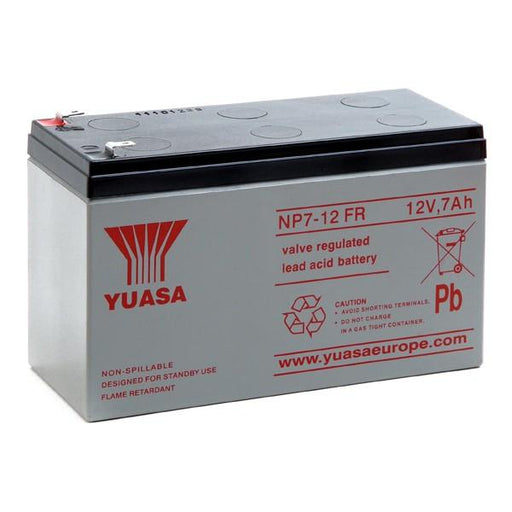 NP7-12FR Yuasa 12v 7Ah Lead Acid Battery Yuasa NP Industrial Batteries The Lamp Company - Easy Control Gear