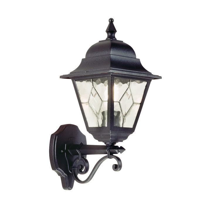Elstead - NR1 BLK Norfolk 1 Light Up Wall Lantern - Elstead - Sparks Warehouse
