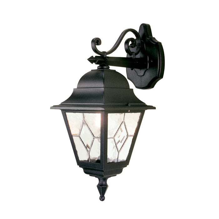 Elstead - NR2 BLK Norfolk 1 Light Down Wall Lantern - Elstead - Sparks Warehouse