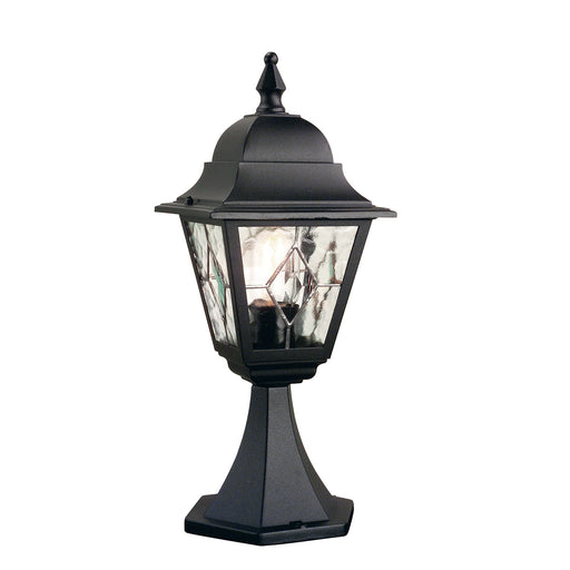 Elstead - NR3 BLK Norfolk 1 Light Pedestal Lantern - Elstead - Sparks Warehouse