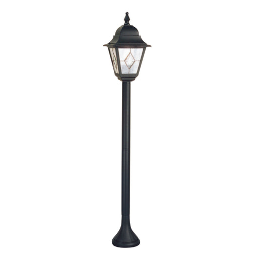 Elstead - NR4 BLK Norfolk 1 Light Pillar Lantern - Elstead - Sparks Warehouse