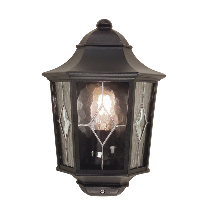 Elstead - NR7/2 BLK Norfolk 1 Light Half Lantern 2 - Elstead - Sparks Warehouse