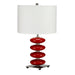 Elstead - ONYX/TL RED Onyx 1 Light Table Lamp - Red - Elstead - Sparks Warehouse
