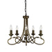Elstead - OV5 BLK/GOLD Olivia 5 Light Chandelier - Black/Gold - Elstead - Sparks Warehouse