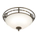 Elstead - PB/F/A BLK/GOLD Pembroke 2 Light Flush Light Style A - Black/Gold - Elstead - Sparks Warehouse