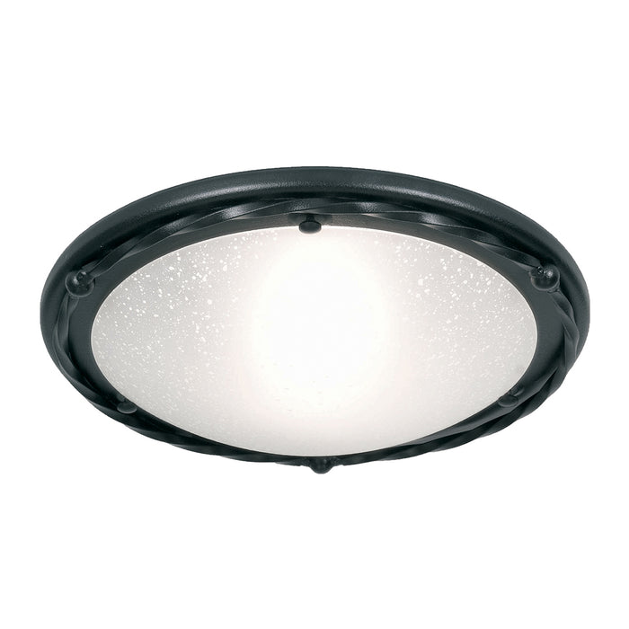 Elstead - PB/F/B BLACK Pembroke 1 Light Flush Light Style B - Black - Elstead - Sparks Warehouse