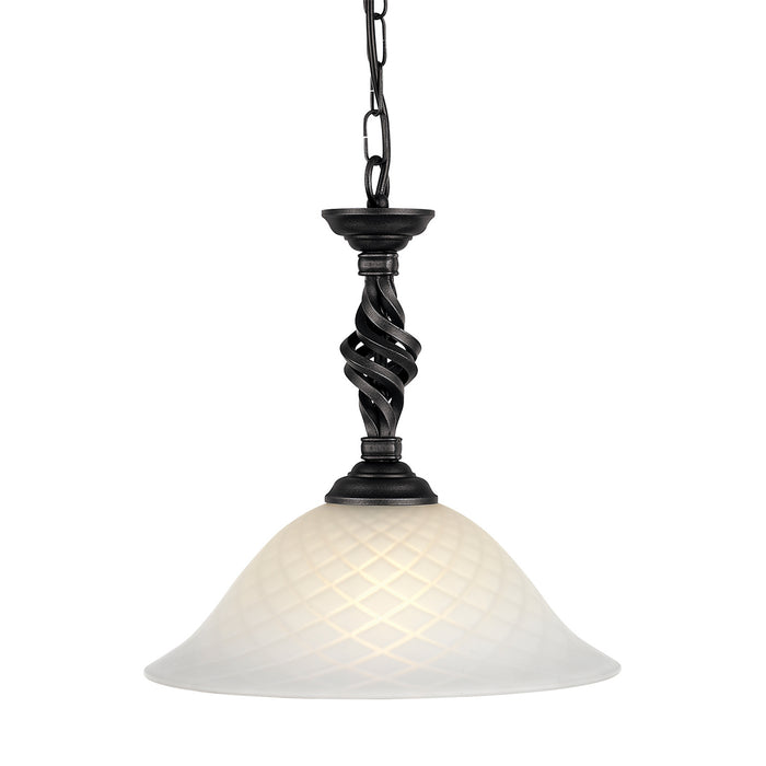 Elstead - PB/P BLACK Pembroke 1 Light Pendant - Black - Elstead - Sparks Warehouse