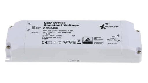 Powerled PCV2436 Driver LED IP20 36W 24V LED Driver Power Led - Sparks Warehouse