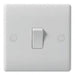 Bg Nexus 813 White Plastic Slim Single Intermediate Light Switch 10 Amp 10AX - BG - Sparks Warehouse