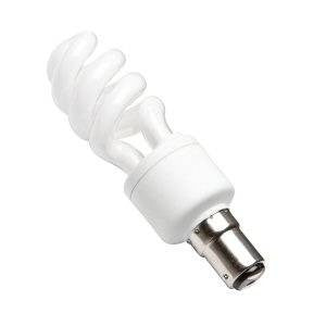 Low Energy Spiral 9W SBC / B15 - Warm White Compact Fluorescent Lamps Casell - Sparks Warehouse