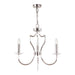 Elstead - PM3 PN Pimlico 3 Light Chandelier - Polished Nickel - Elstead - Sparks Warehouse
