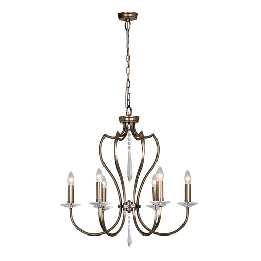 Elstead - PM6 DB Pimlico 6 Light Chandelier - Dark Bronze - Elstead - Sparks Warehouse