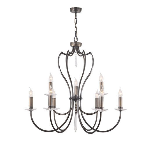 Elstead - PM9 DB Pimlico 9 Light Chandelier - Dark Bronze - Elstead - Sparks Warehouse