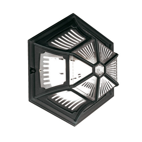 Elstead - PR12 BLACK Parish 1 Light Ceiling Flush Lantern - Elstead - Sparks Warehouse