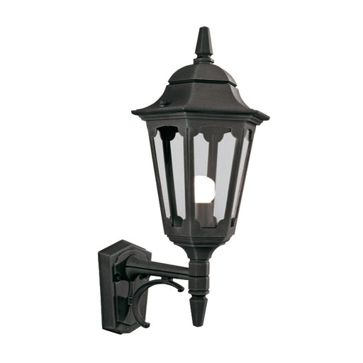 Elstead - PR1 BLACK Parish 1 Light Up Wall Lantern - Elstead - Sparks Warehouse