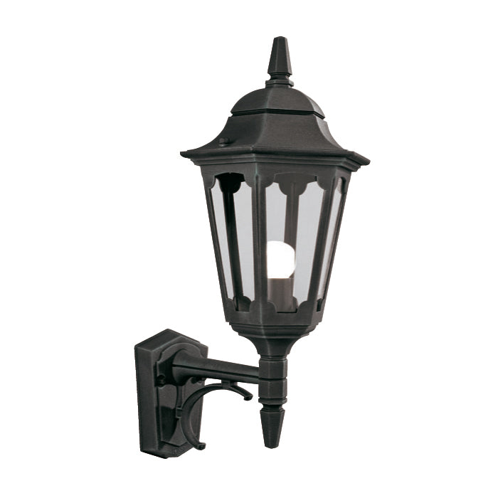 Elstead - PR1 BLACK Parish 1 Light Up Wall Lantern - Elstead - Sparks Warehouse