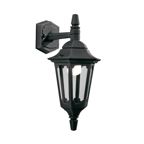 Elstead - PRM2 BLACK Parish Mini 1 Light Down Wall Lantern - Elstead - Sparks Warehouse