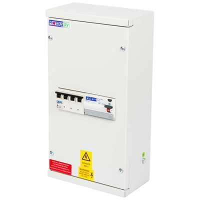Proteus EV 1 Way TP+N 11kW MCB / RCD Type A EV Distribution Board EV Charging Unit Proteus - Sparks Warehouse