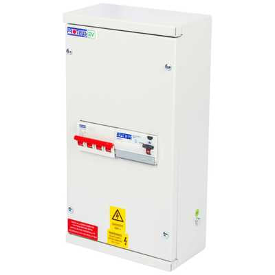 Proteus EV 1 Way TP+N 22kW Isolator / RCD Type A EV Distribution Board EV Charging Unit Proteus - Sparks Warehouse