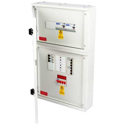Proteus EV 4 Way TP+N Populated Distribution Board with 125A Mains Incomer / RCBOs EV Charging Unit Proteus - Sparks Warehouse