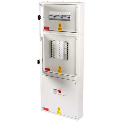 Proteus EV 6 Way TP+N Populated Distribution Board with 200A Mains Incomer / RCBOs EV Charging Unit Proteus - Sparks Warehouse