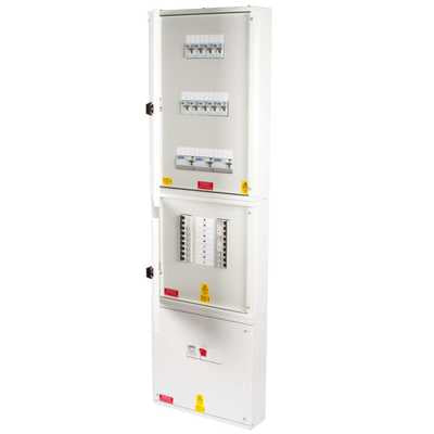 Proteus EV 6 Way TP+N Populated Distribution Board with 200A Mains Incomer / RCDs EV Charging Unit Proteus - Sparks Warehouse