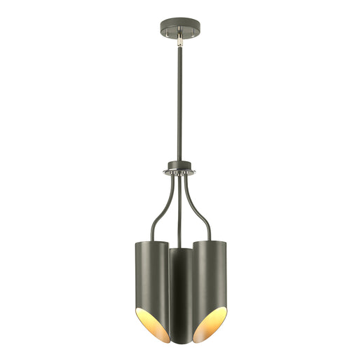 Elstead - QUINTO3 GPN Quinto 3 Light Chandelier - Dark Grey Polished Nickel - Elstead - Sparks Warehouse