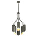 Elstead - QUINTO6 GPN Quinto 6 Light Chandelier - Dark Grey Polished Nickel - Elstead - Sparks Warehouse