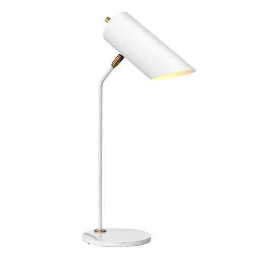 Elstead - QUINTO/TL WAB Quinto 1 Light Table Lamp - White Aged Brass - Elstead - Sparks Warehouse