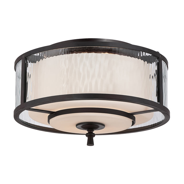 Elstead - QZ/ADONIS/F Adonis 2 Light Flush Light - Elstead - Sparks Warehouse